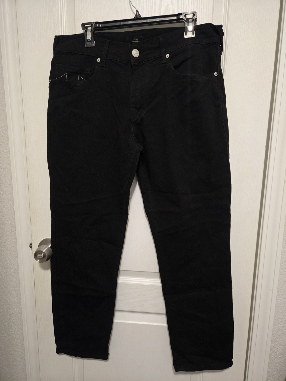 True Religion Men's Slim Straight Jeans in Black